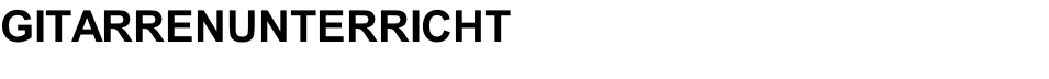GITARRENUNTERRICHT